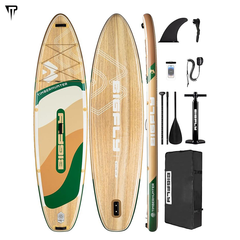 BIGFLY inflatable print wood SUP set 11'