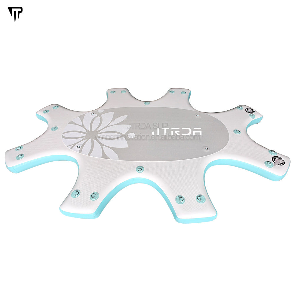 JTRDA Yoga SUP paddle board with fin and paddle elegant wood design