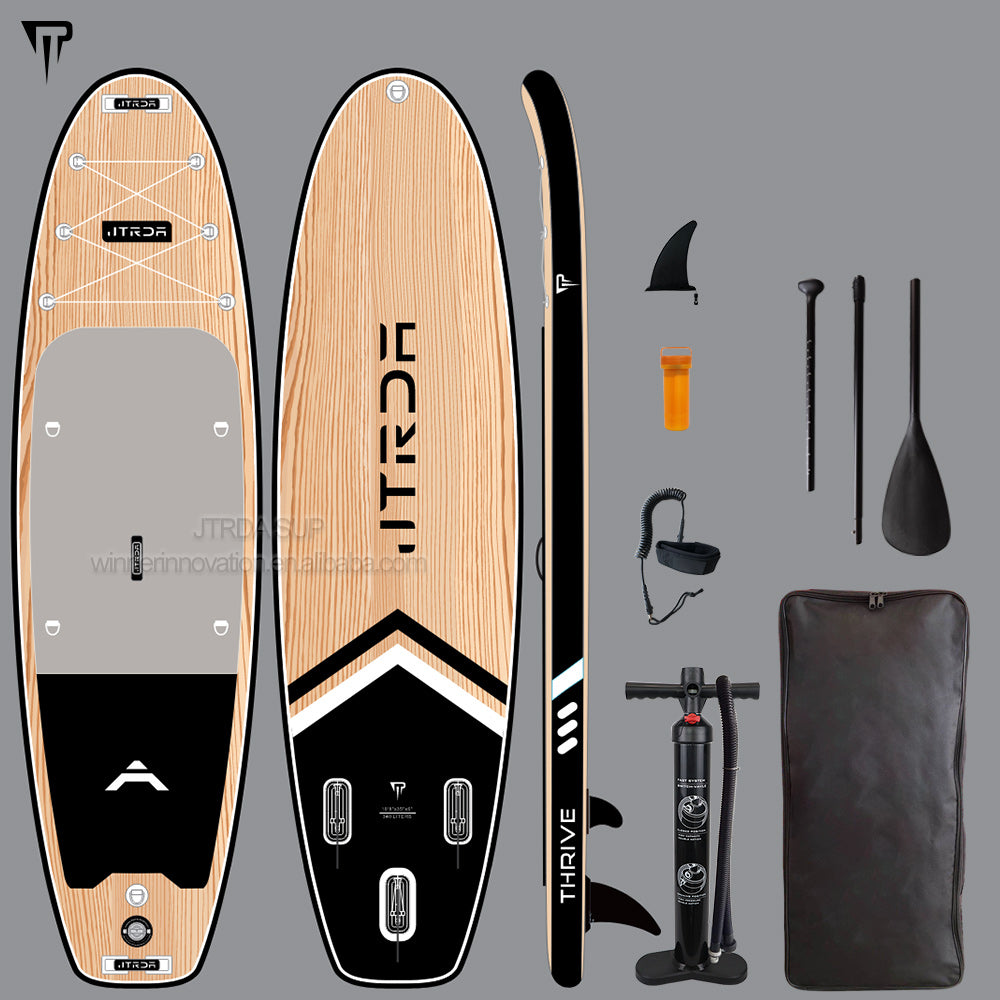 JTRDA thrive 10'8"x35" super wide stand up paddle board inflatable SUP