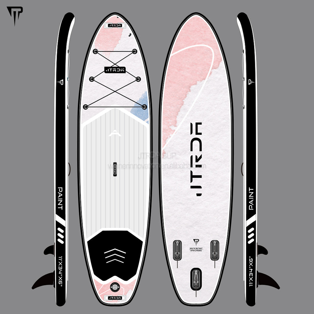 JTRDA 11'x34"x6" paint deisgn inflatable stand up paddle board SUP