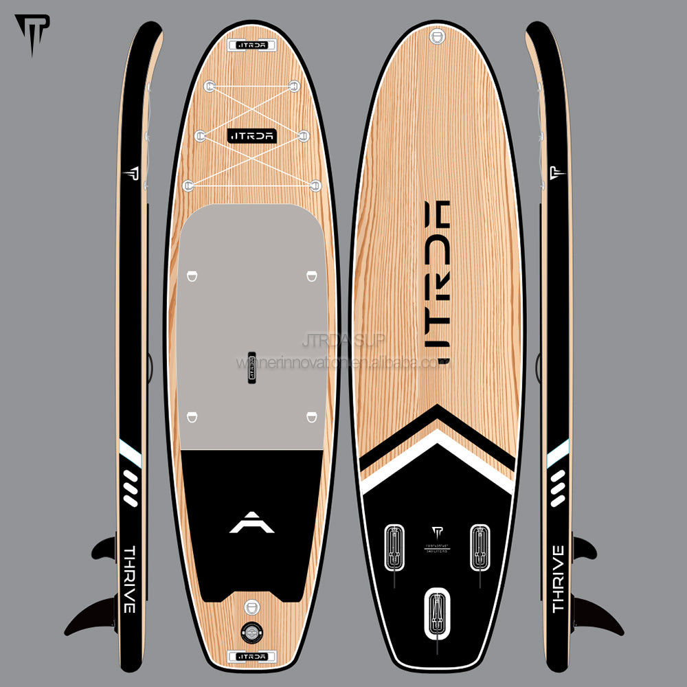 JTRDA thrive 10'8"x35" super wide stand up paddle board inflatable SUP