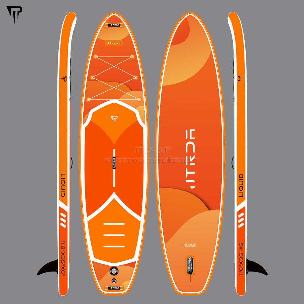 JTRDA 11'6"x35"x6" super wide UV print paddle boards inflatable
