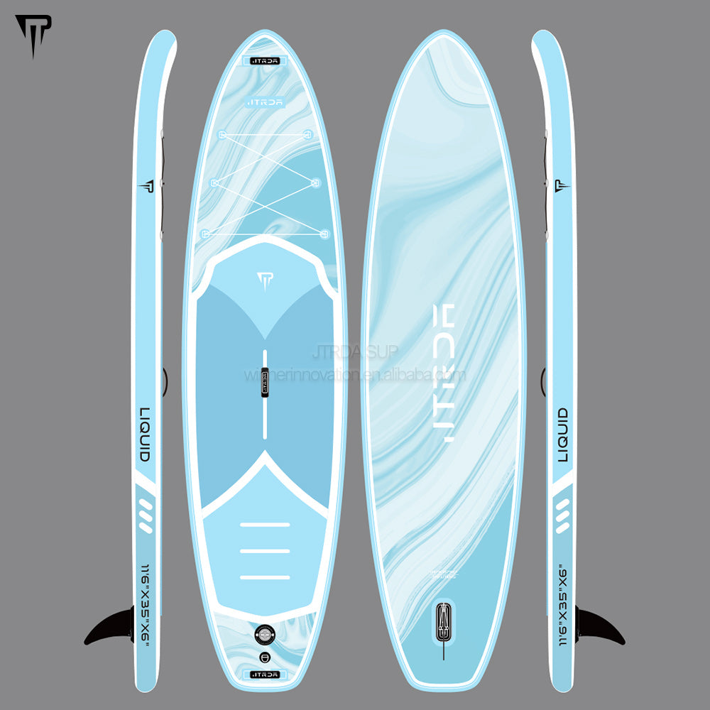 JTRDA 11'6"x35"x6" super wide UV print paddle boards inflatable