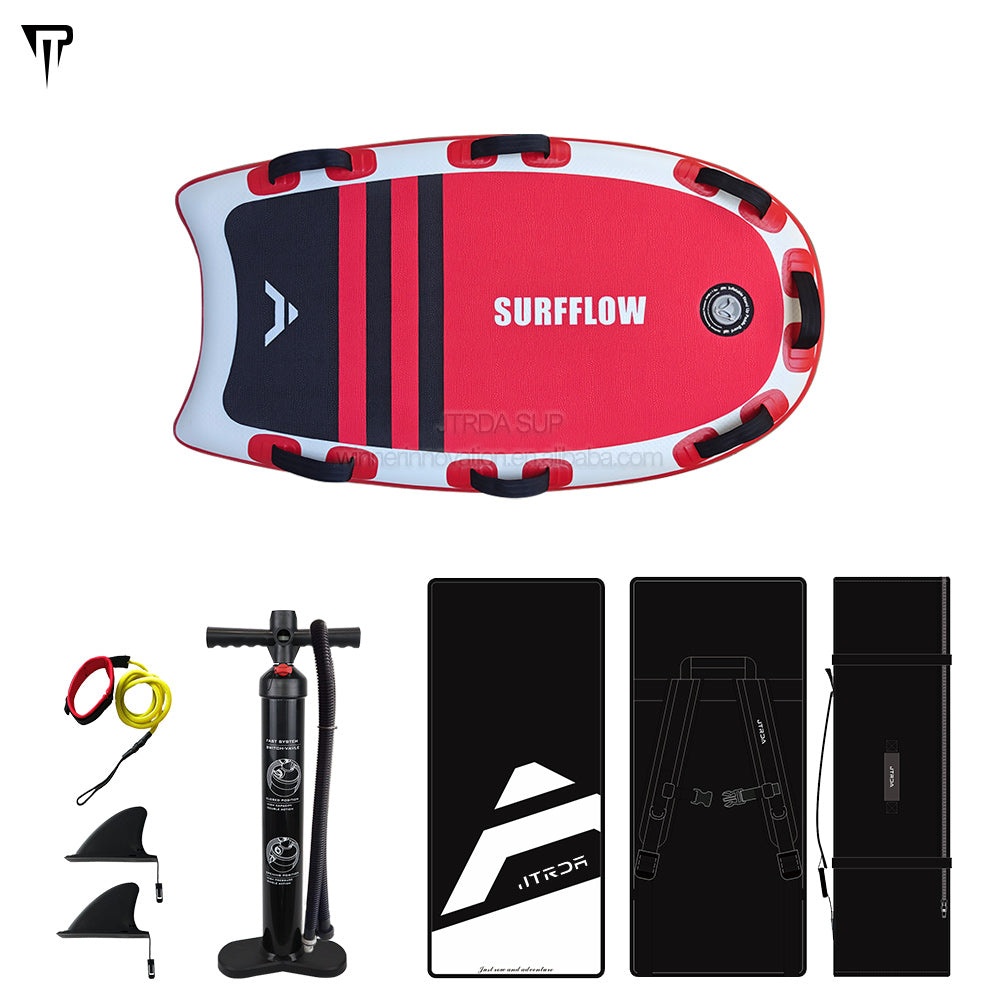 JTRDA 4'5" inflatable bodyboard set