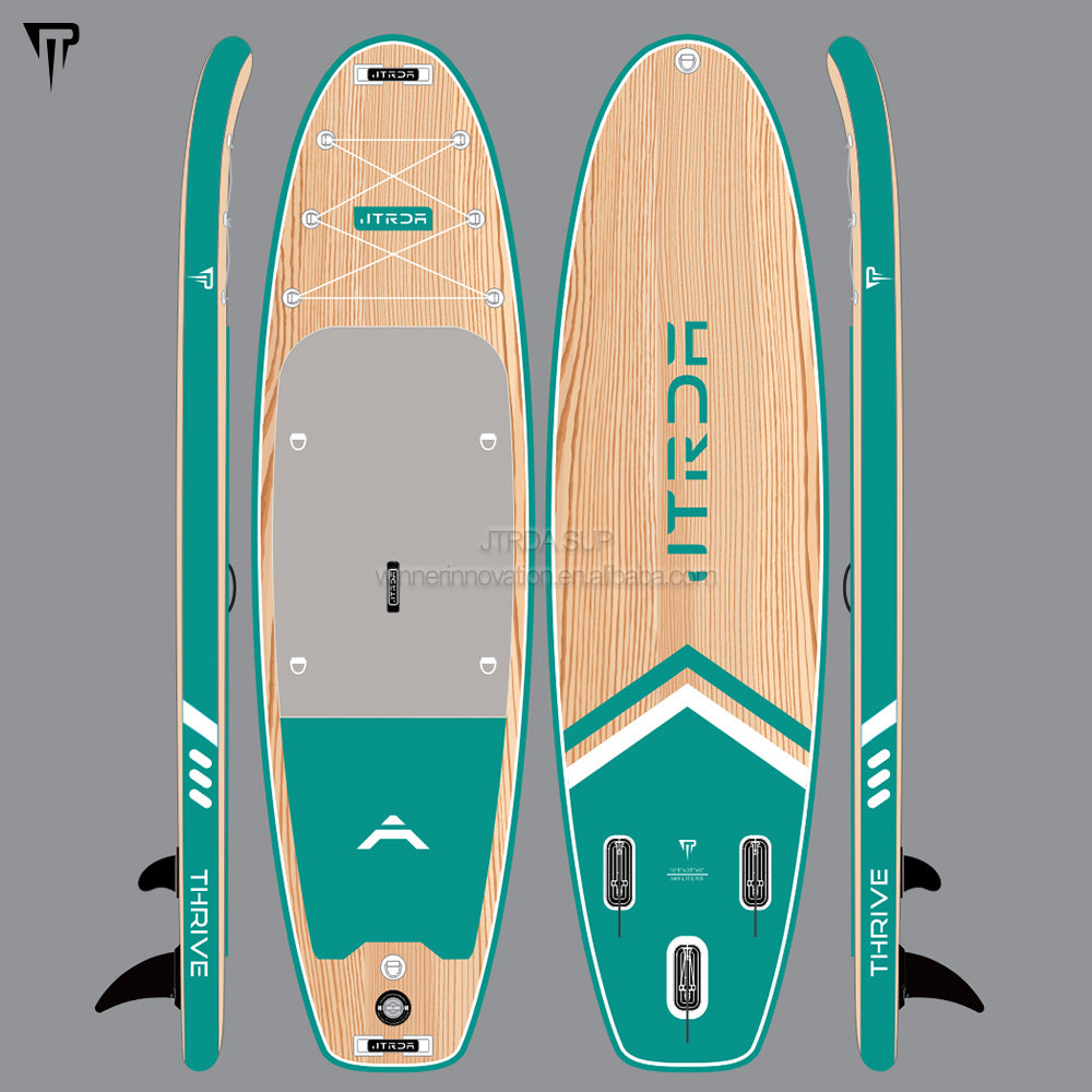 JTRDA thrive 10'8"x35" super wide stand up paddle board inflatable SUP