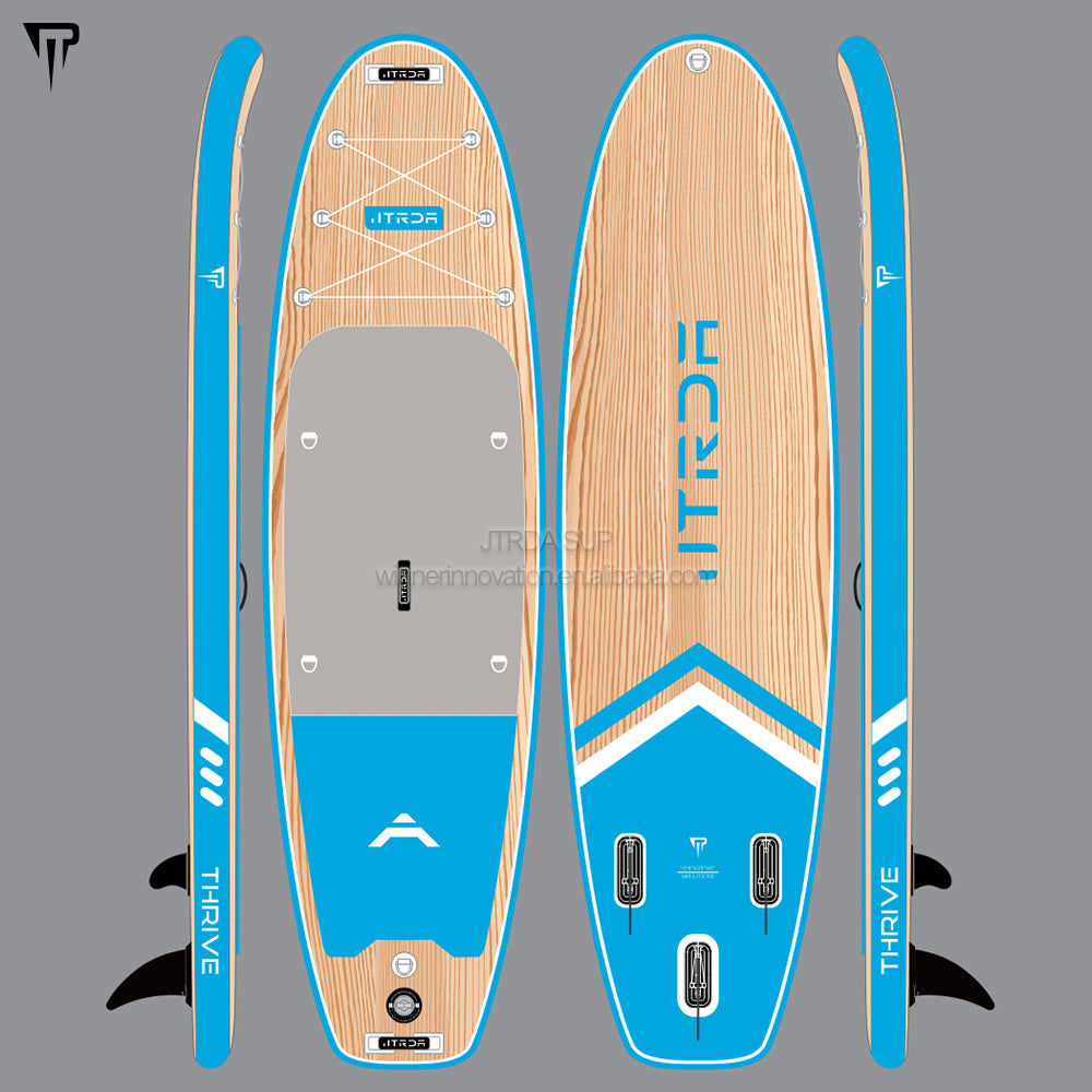 JTRDA thrive 10'8"x35" super wide stand up paddle board inflatable SUP