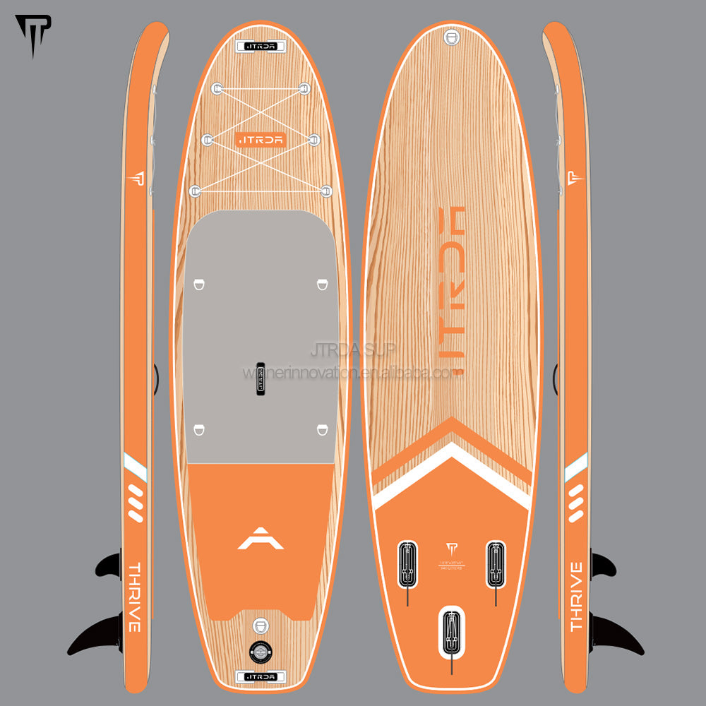 JTRDA thrive 10'8"x35" super wide stand up paddle board inflatable SUP