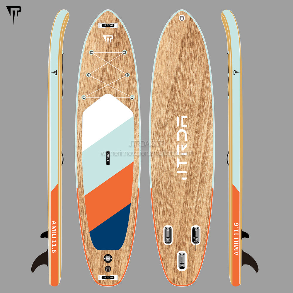 JTRDA wood grain design 02 SUP paddle board inflatable