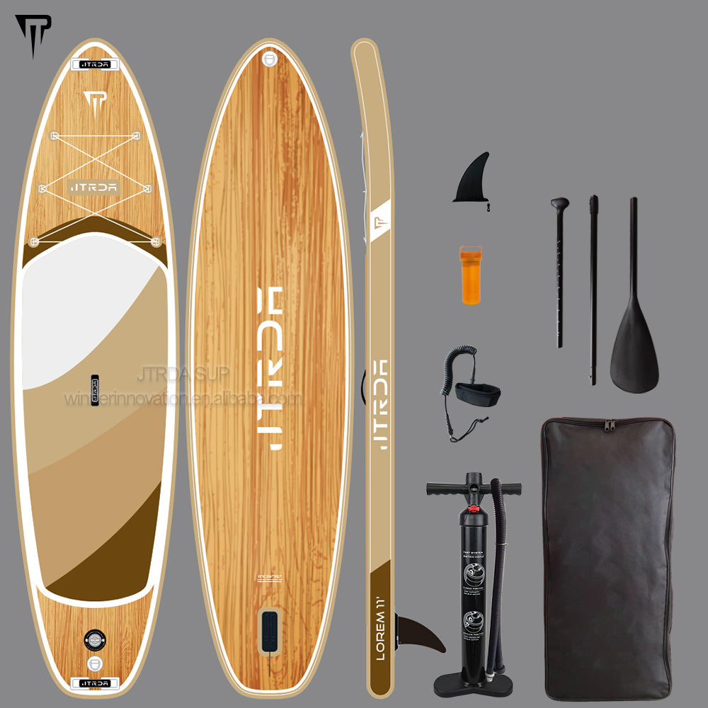 JTRDA wood design inflatable sub padel board 11ft