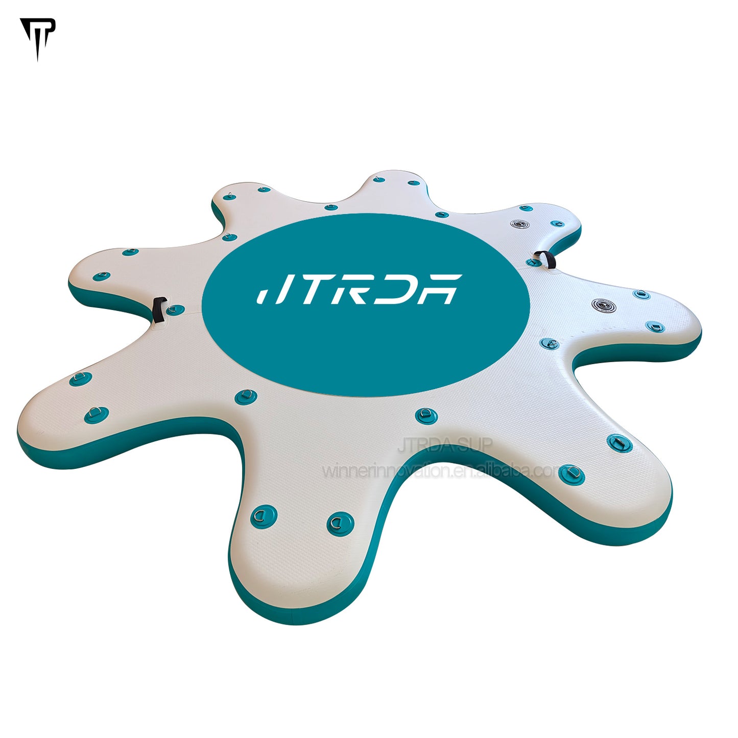 JTRDA Round 280cm Diameter Inflatable Dock Platform for Yoga