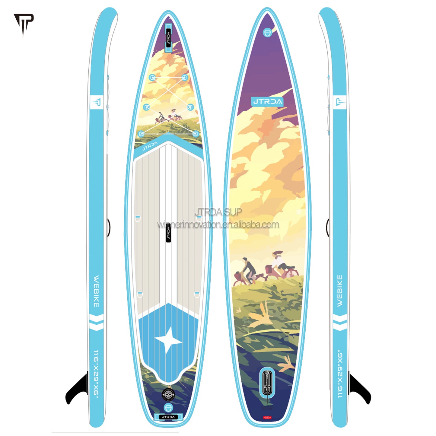JTRDA printer print 11.6ft stand up paddle board
