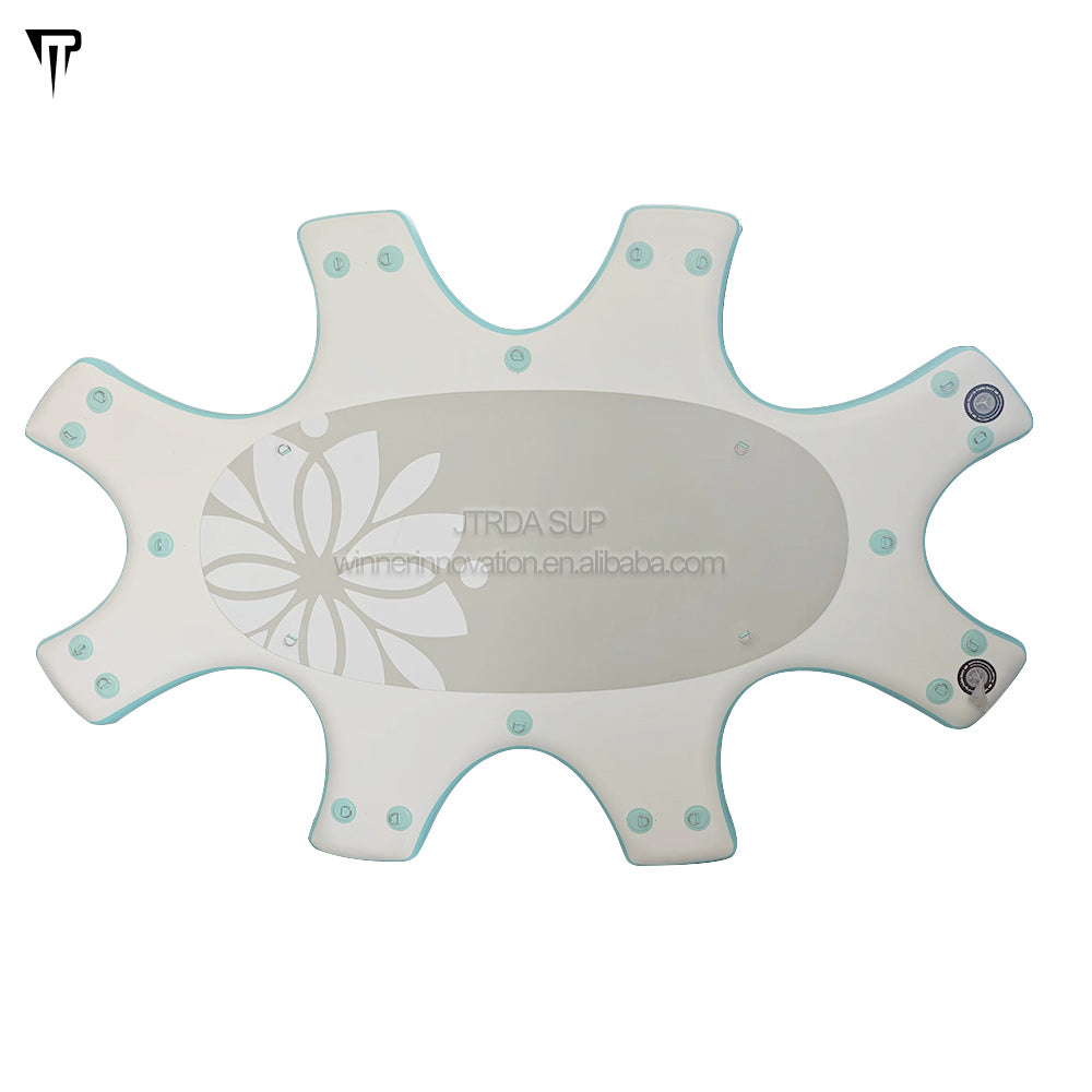 JTRDA Yoga SUP paddle board with fin and paddle elegant wood design