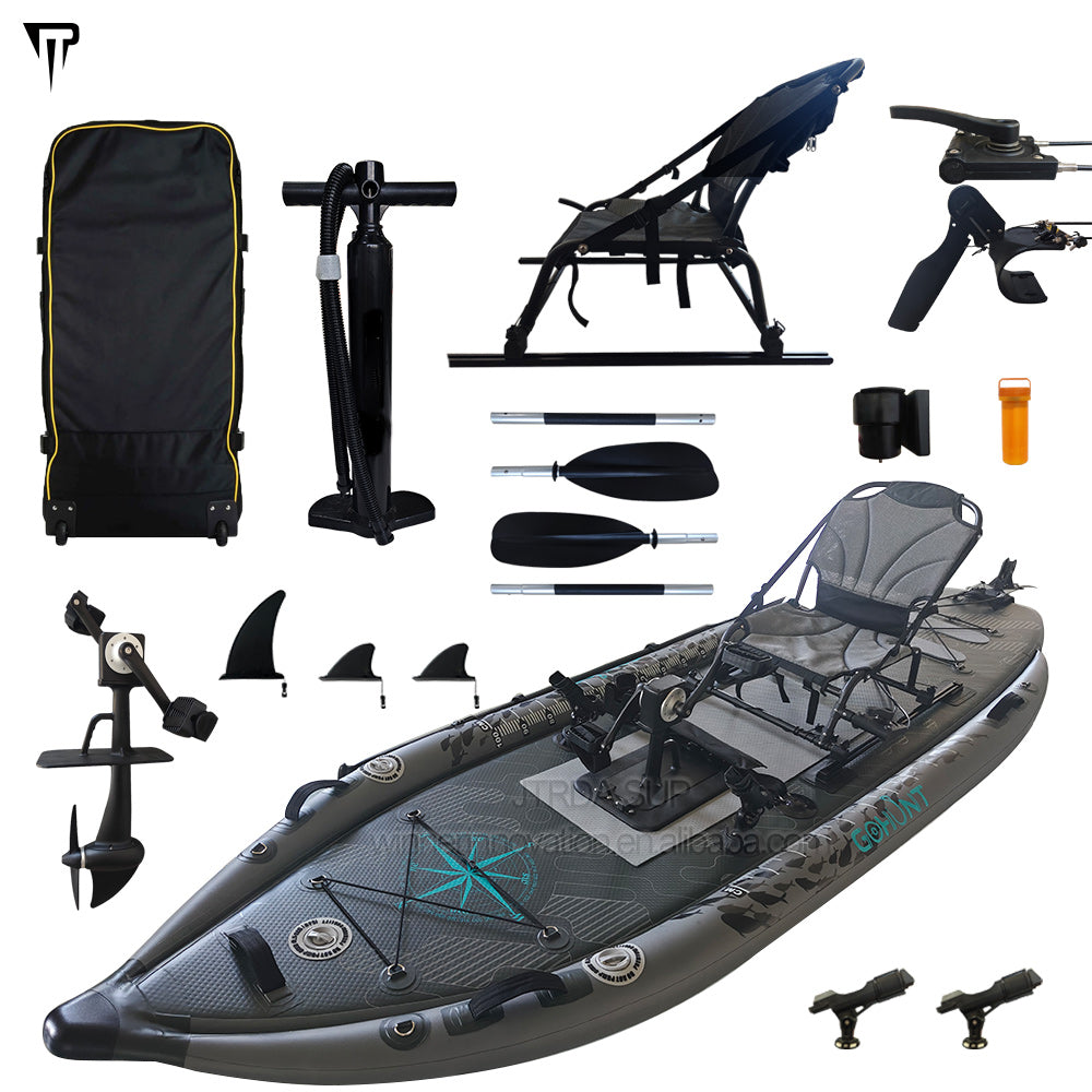 Pedal propeller fishing kayak in stock