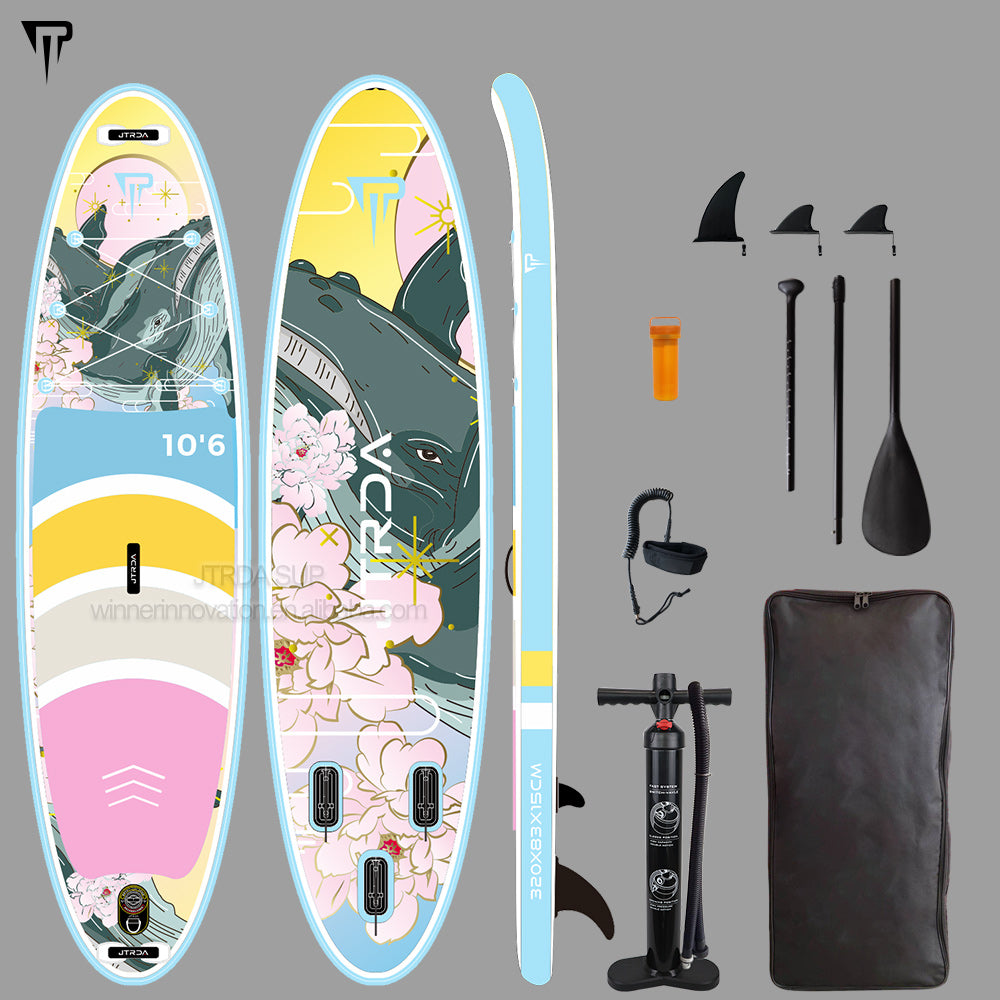 JTRDA Whale 10.6 inflatable SUP paddle board set