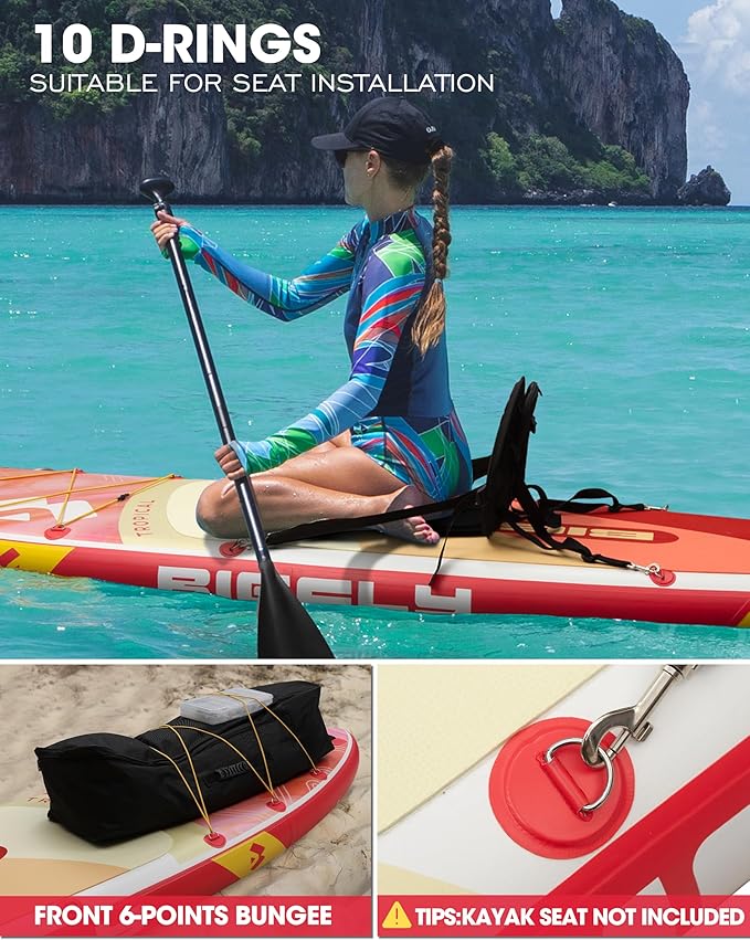 BIGFLY inflatable print pink SUP set 11'