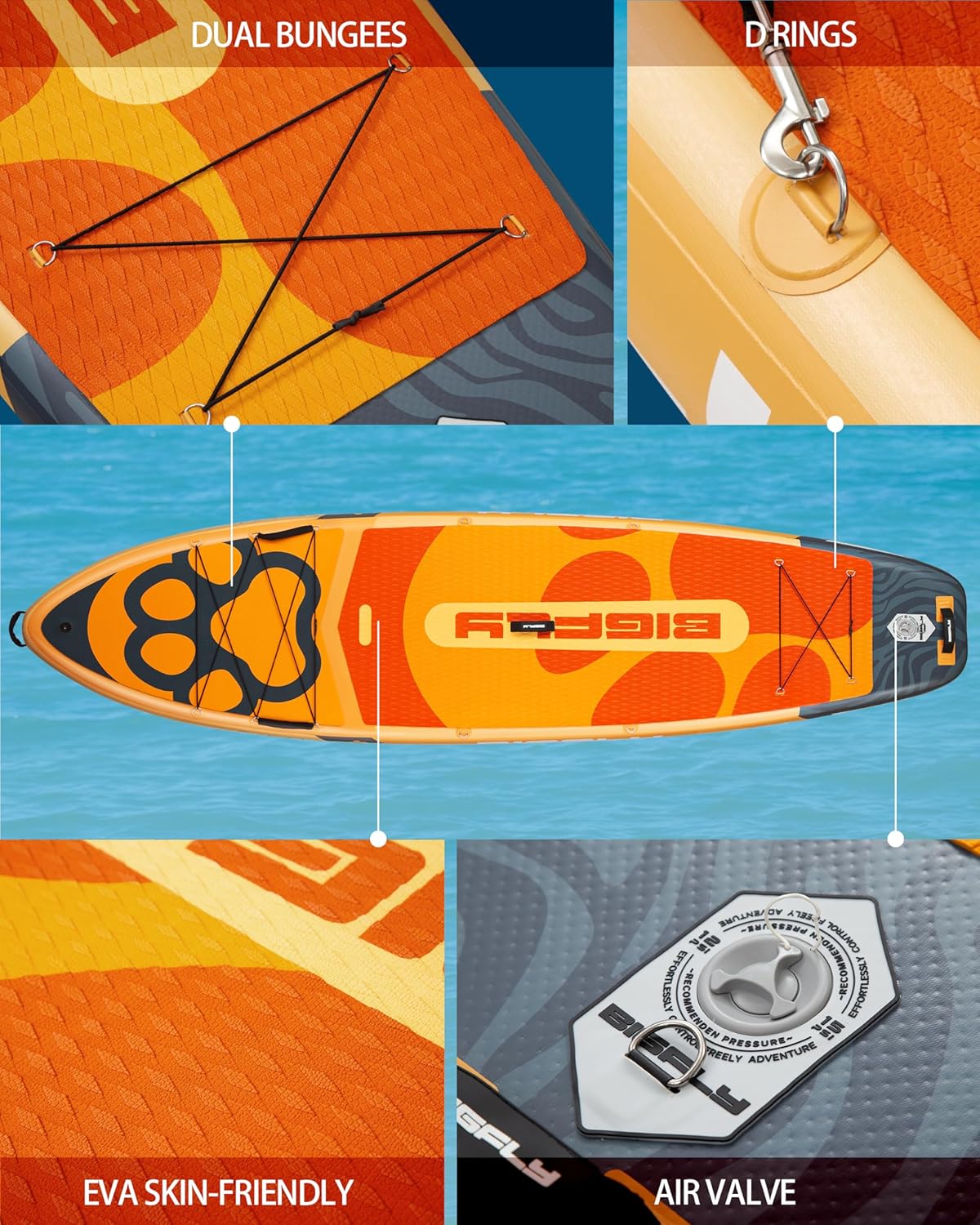 BIGFLY Pet SUP Orange 11'6