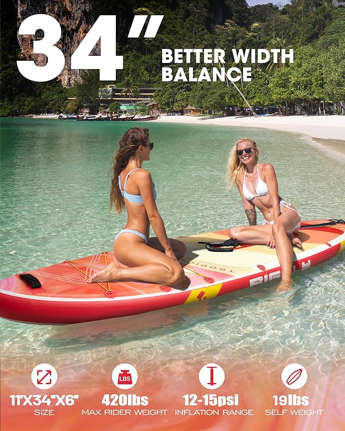 BIGFLY inflatable print pink SUP set 11'