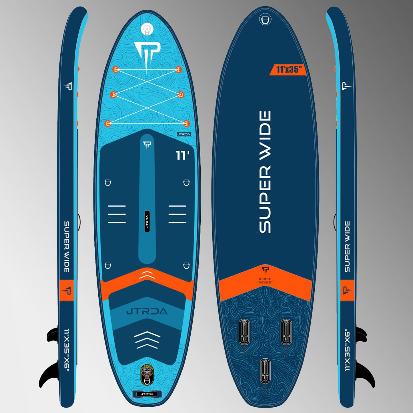 JTRDA SUPER WIDE SERIES 11'X35"X6" INFLATABLE SUP SET