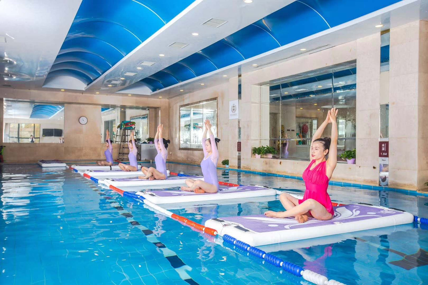 Water yoga pool SUP for yoga studio