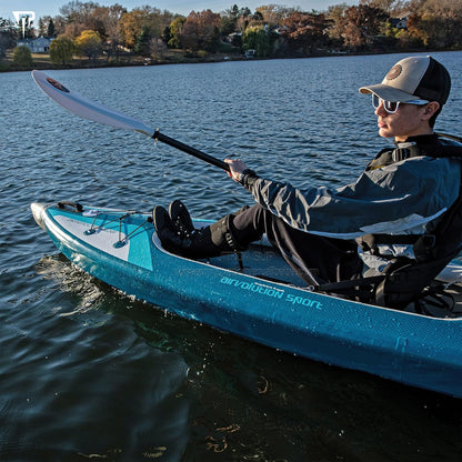 JTRDA Inflatable Drop Stitch One Person Kayak Double Air Chamber Boat
