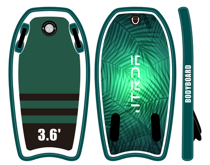 JTRDA 3.6ft Inflatable Bodyboard Drop Stitch Surfboard