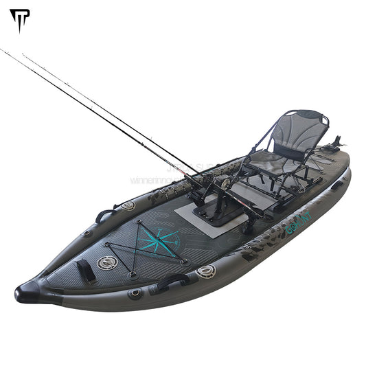 Pedal fishing boat