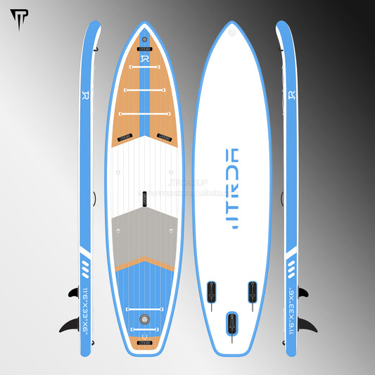 JTRDA 11.6ft Full EVA Pad Design Touring Inflatable Paddle Board