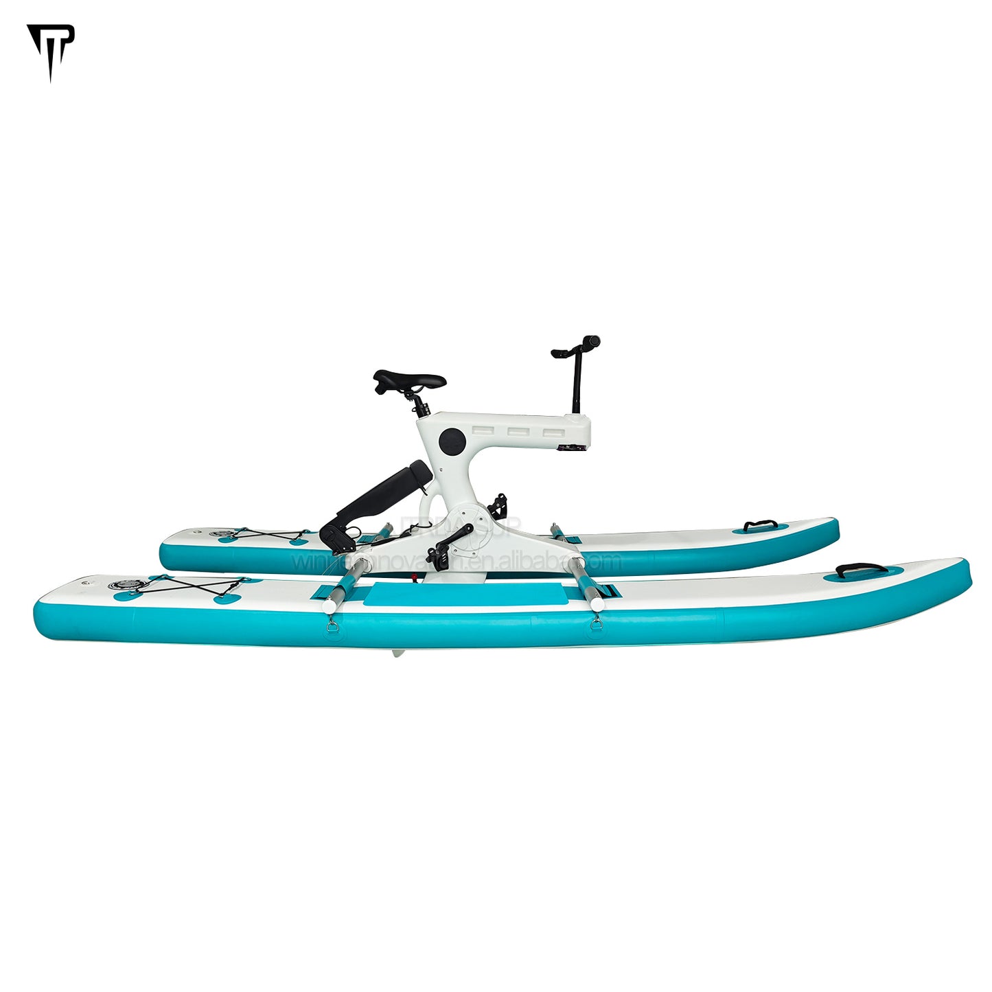 JTRDA充气水上脚踏自行车套装，适合1人或2人使用