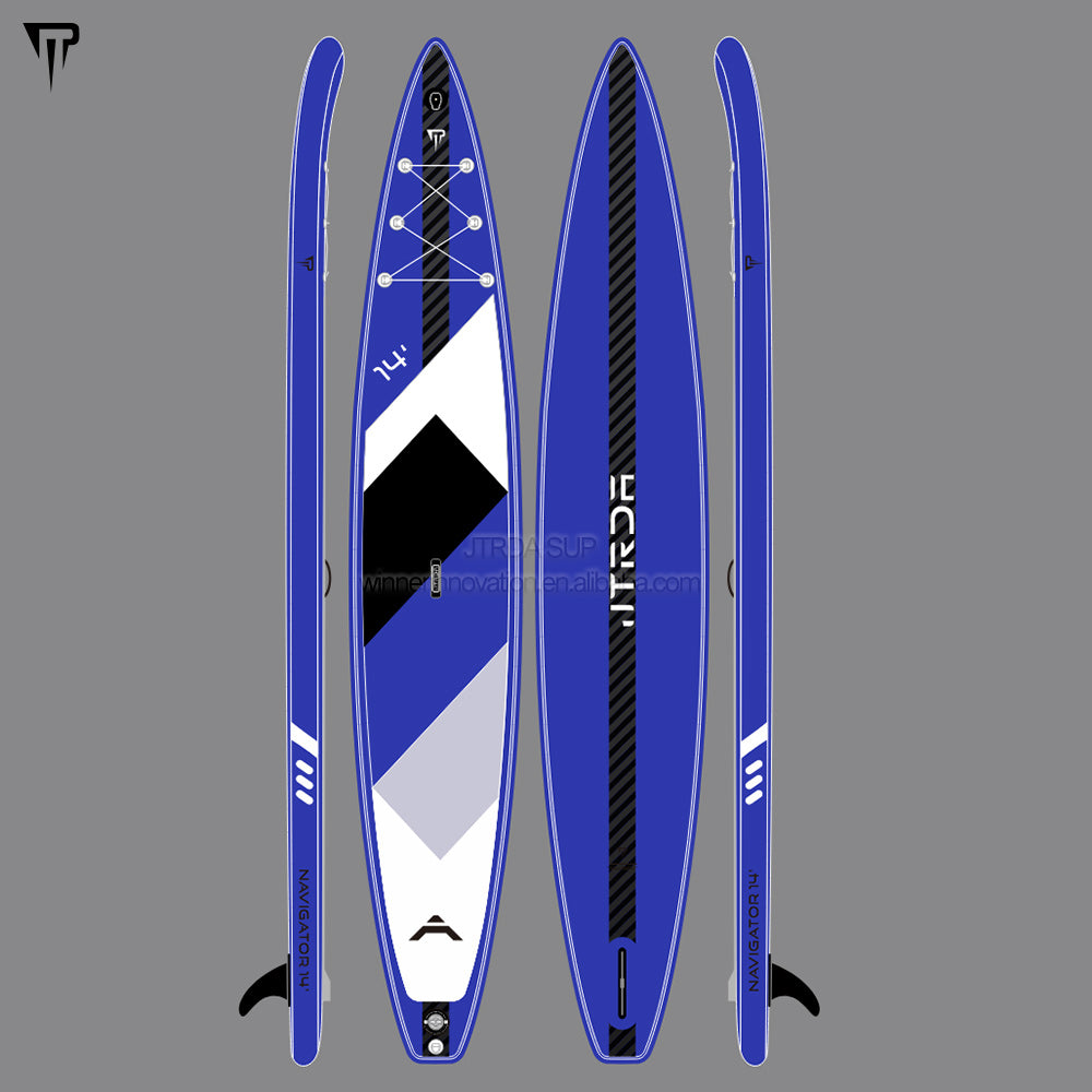 JTRDA 14' racing SUP with center carbon stringer