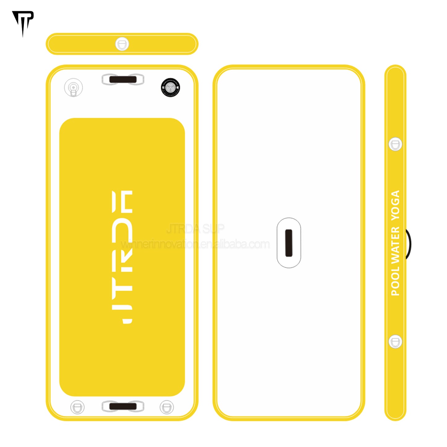 JTRDA 210cm Inflatable Water Yoga Mat