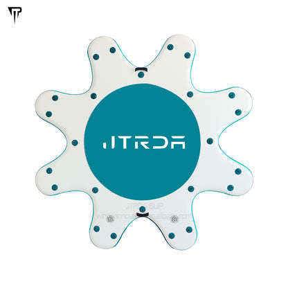 JTRDA Round 280cm Diameter Inflatable Dock Platform for Yoga