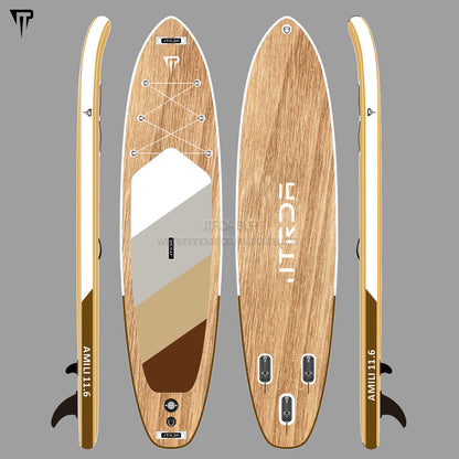 JTRDA wood grain design 02 SUP paddle board inflatable