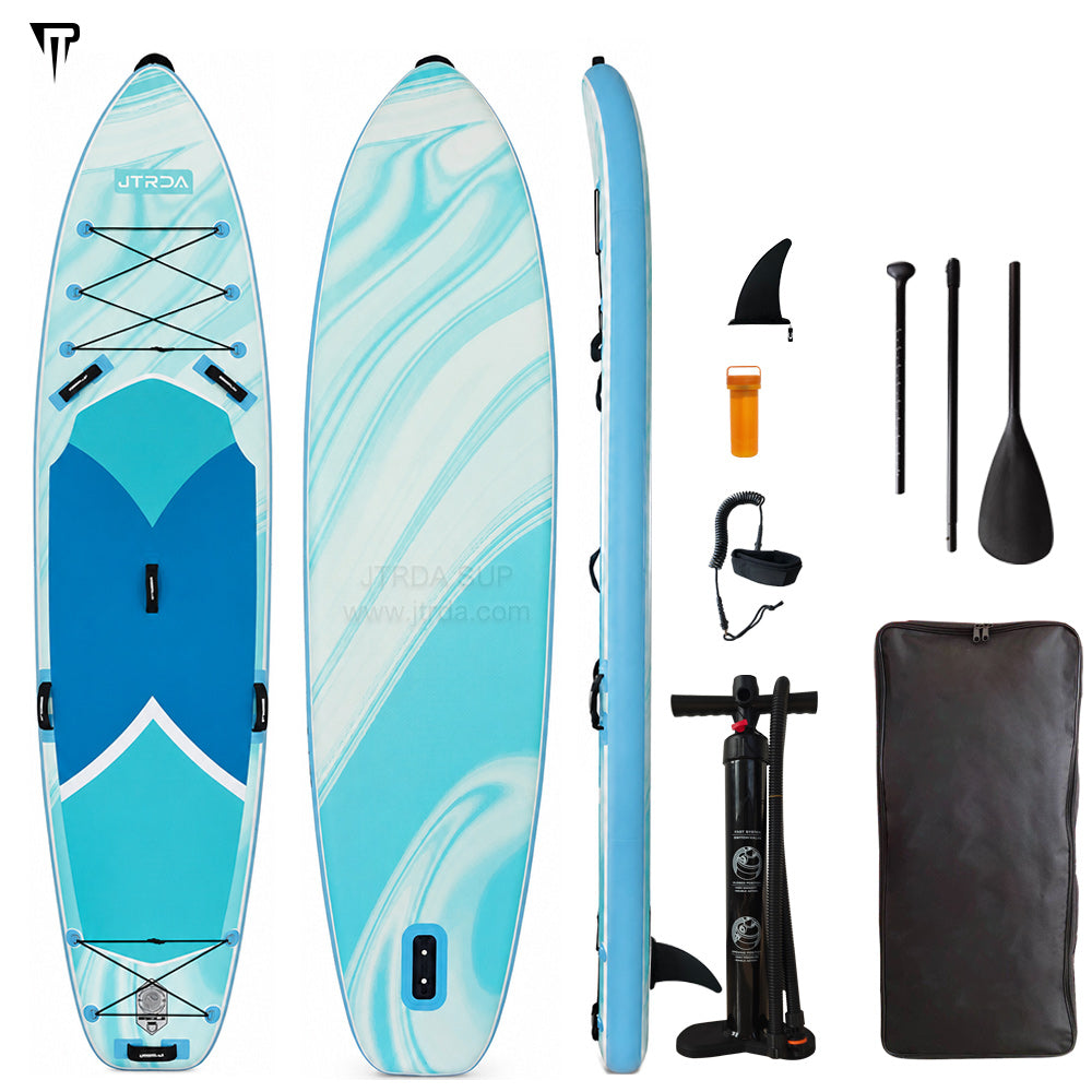 JTRDA 11'6x35"x6" Blue Fluid Design Full Set Accessories