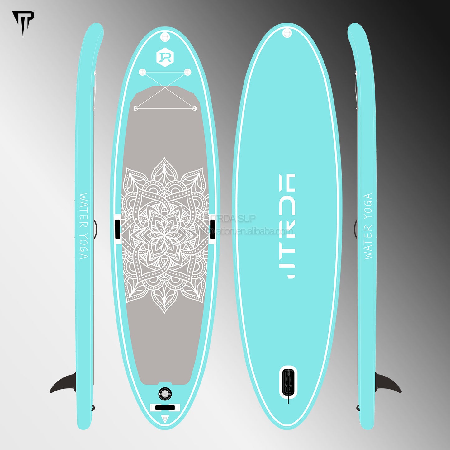 JTRDA 90cm Width Inflatable Water Yoga Paddle Board