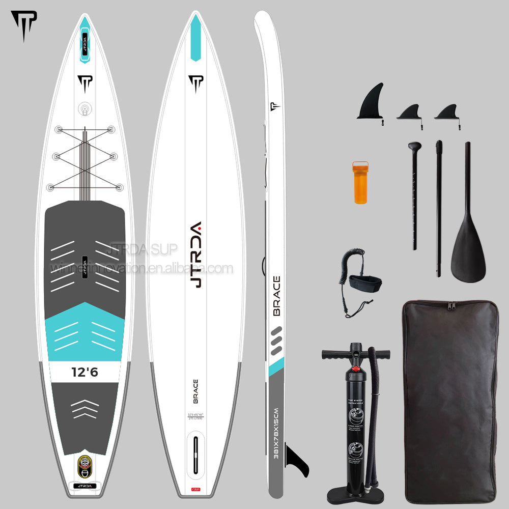 JTRDA BRACE 12'6 Toruing race Inflatable SUP Set