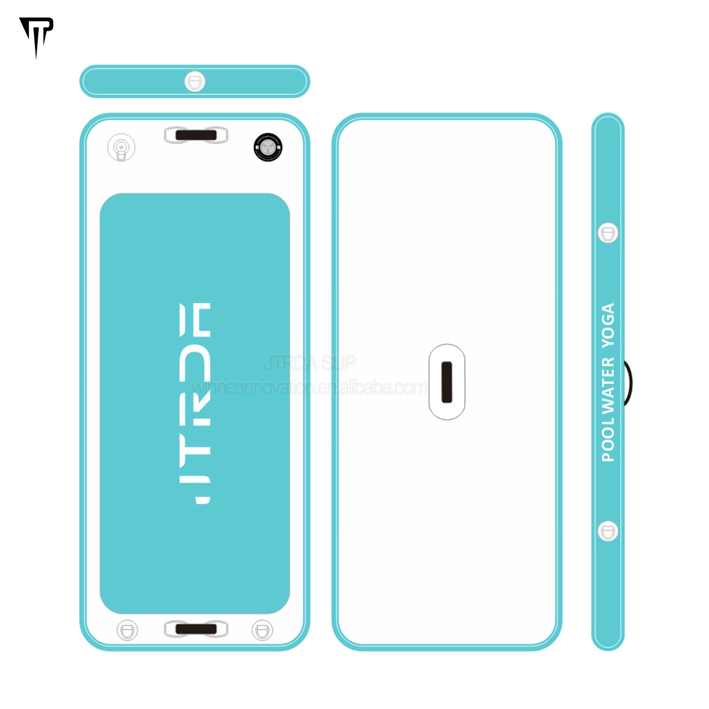 JTRDA 210cm Inflatable Water Yoga Mat