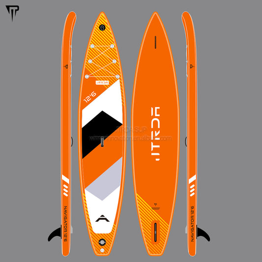 JTRDA 12'6"x30"x6" inflatable touring SUP paddle boards