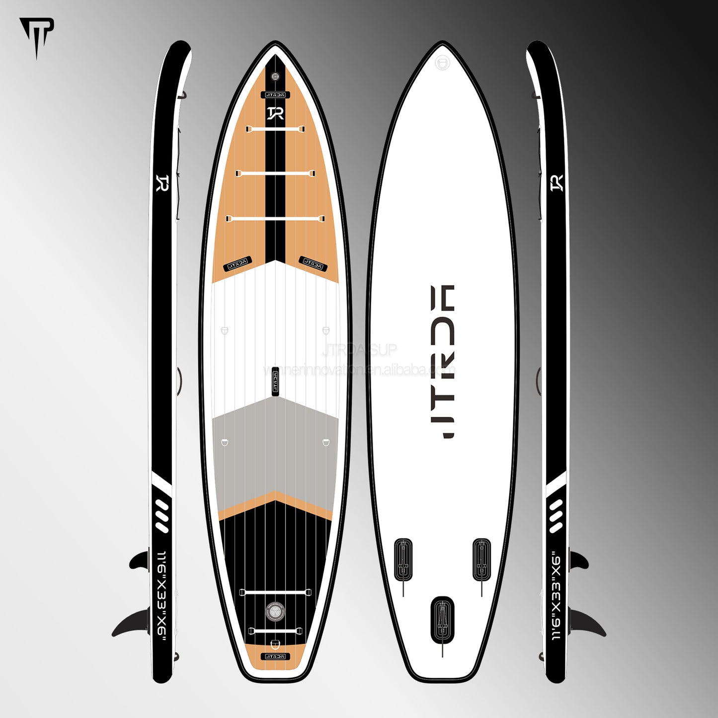 JTRDA 11.6ft Full EVA Pad Design Touring Inflatable Paddle Board