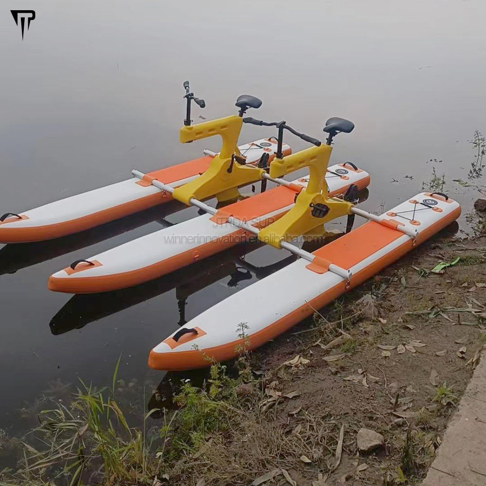 JTRDA充气水上脚踏自行车套装，适合1人或2人使用