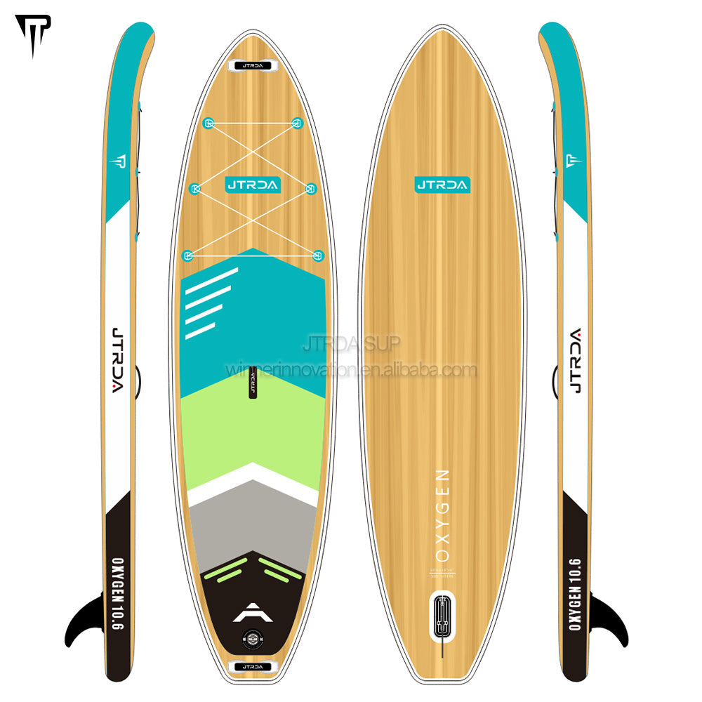 Planche de paddle gonflable JTRDA en bois Oxygen 10'6"