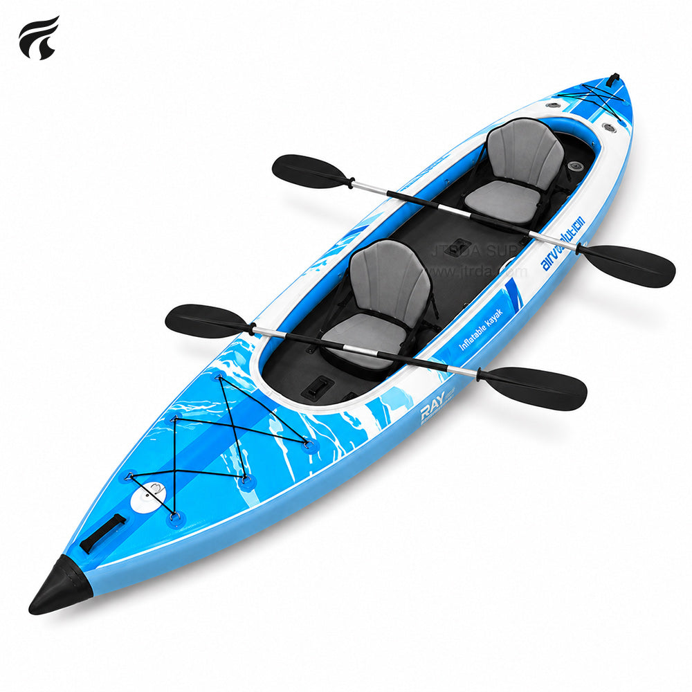 JTRDA Inflatable 2 Person Patent Drop Stitch Kayak Full set