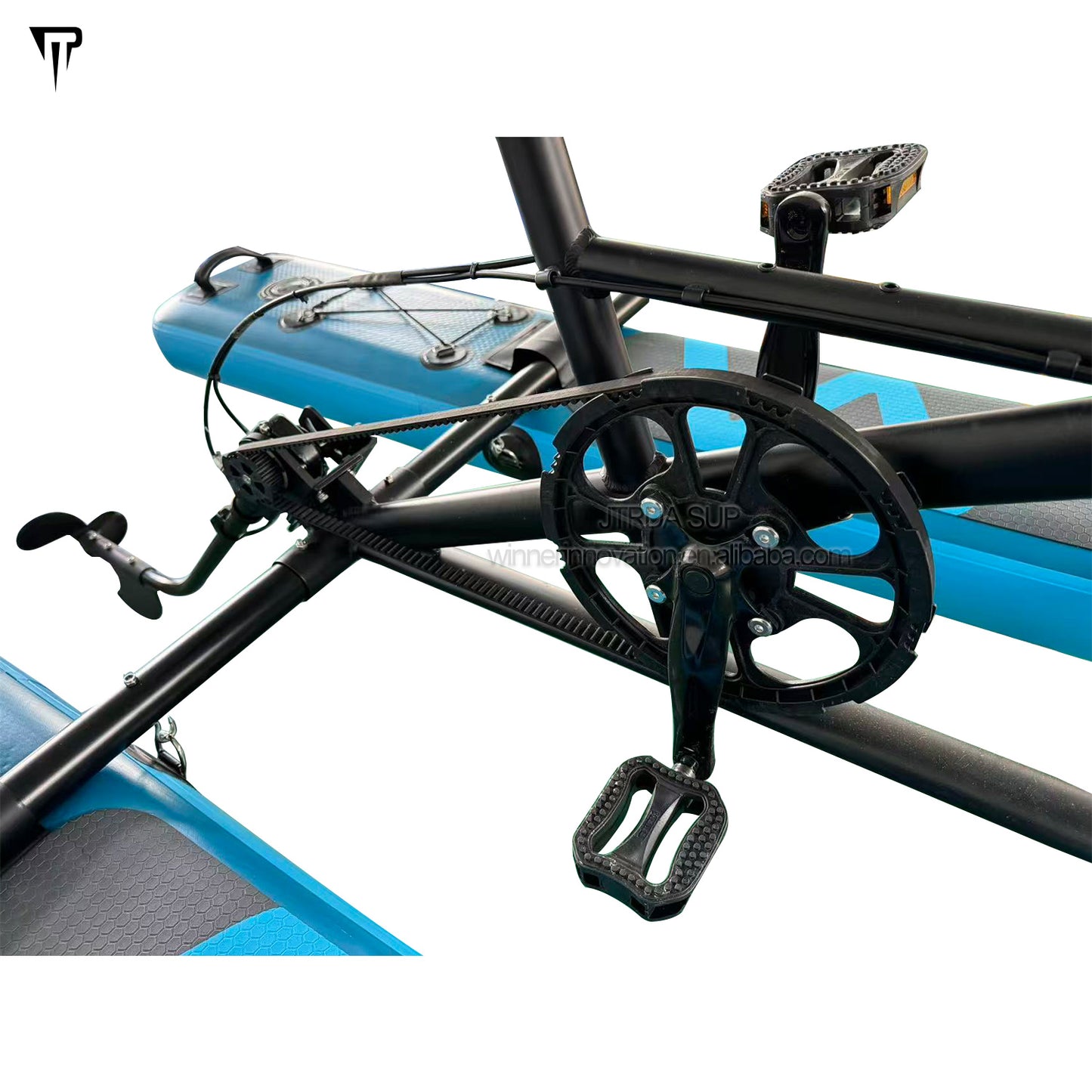 JTRDA Inflatable Water Bike Bicycle Blue Color One Person