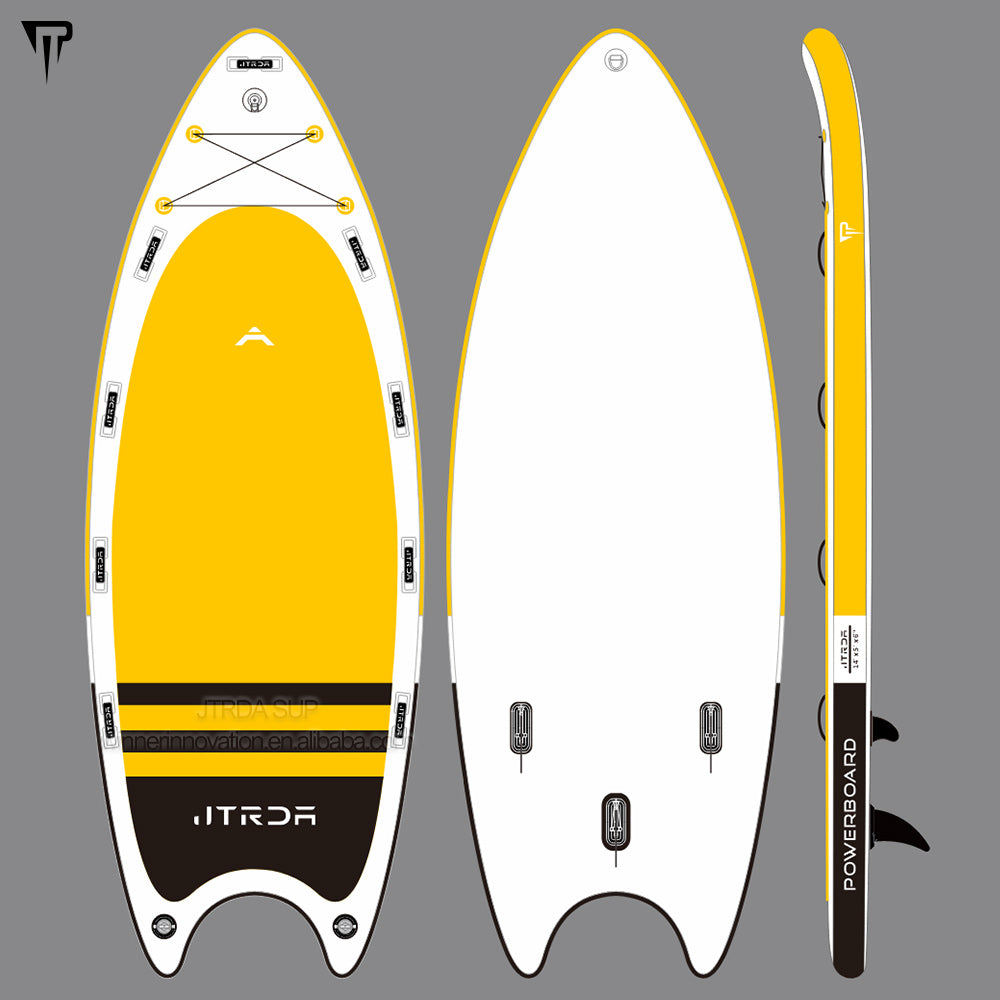 14ft big team XXL inflatable paddle board with motor or electric power