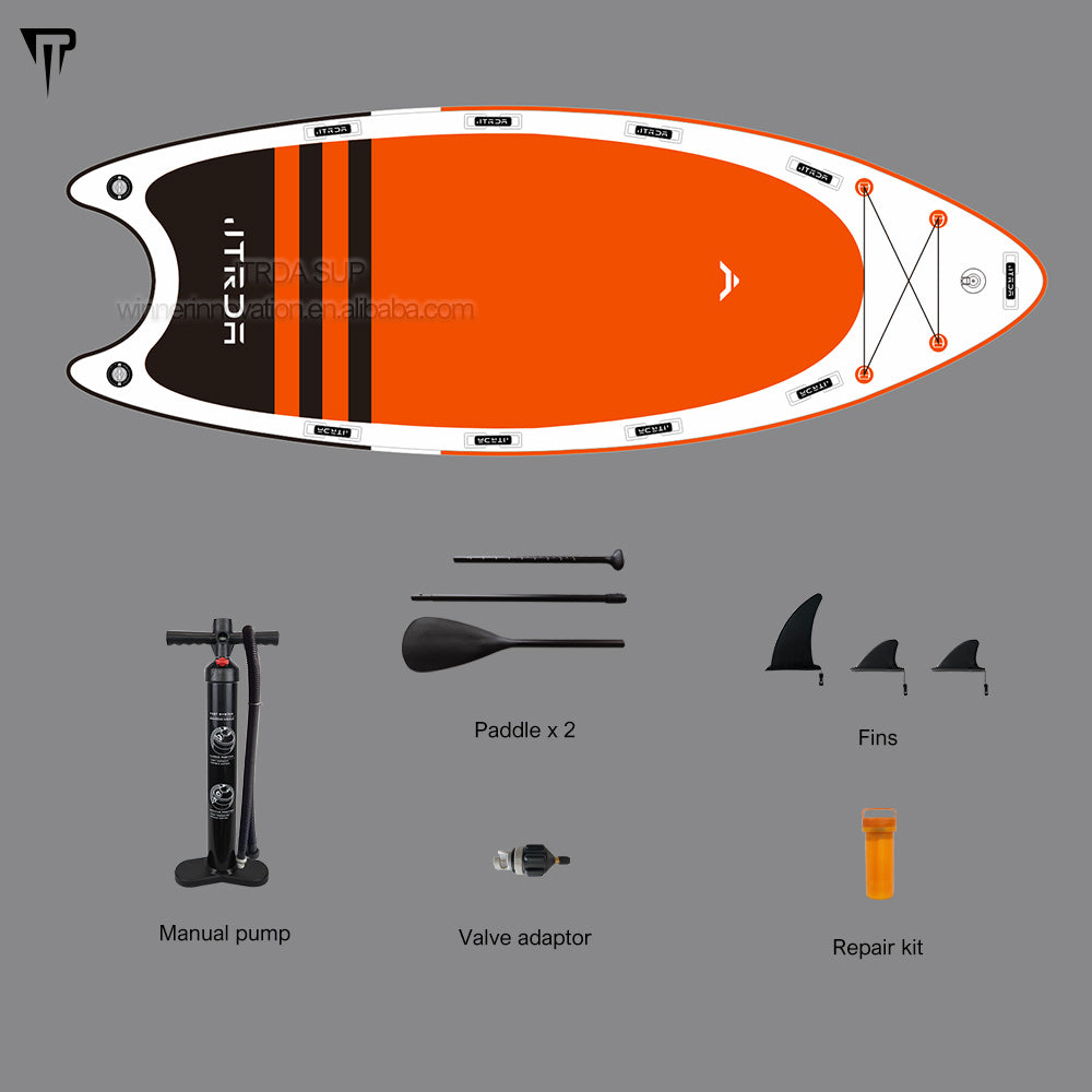 14ft big team XXL inflatable paddle board with motor or electric power