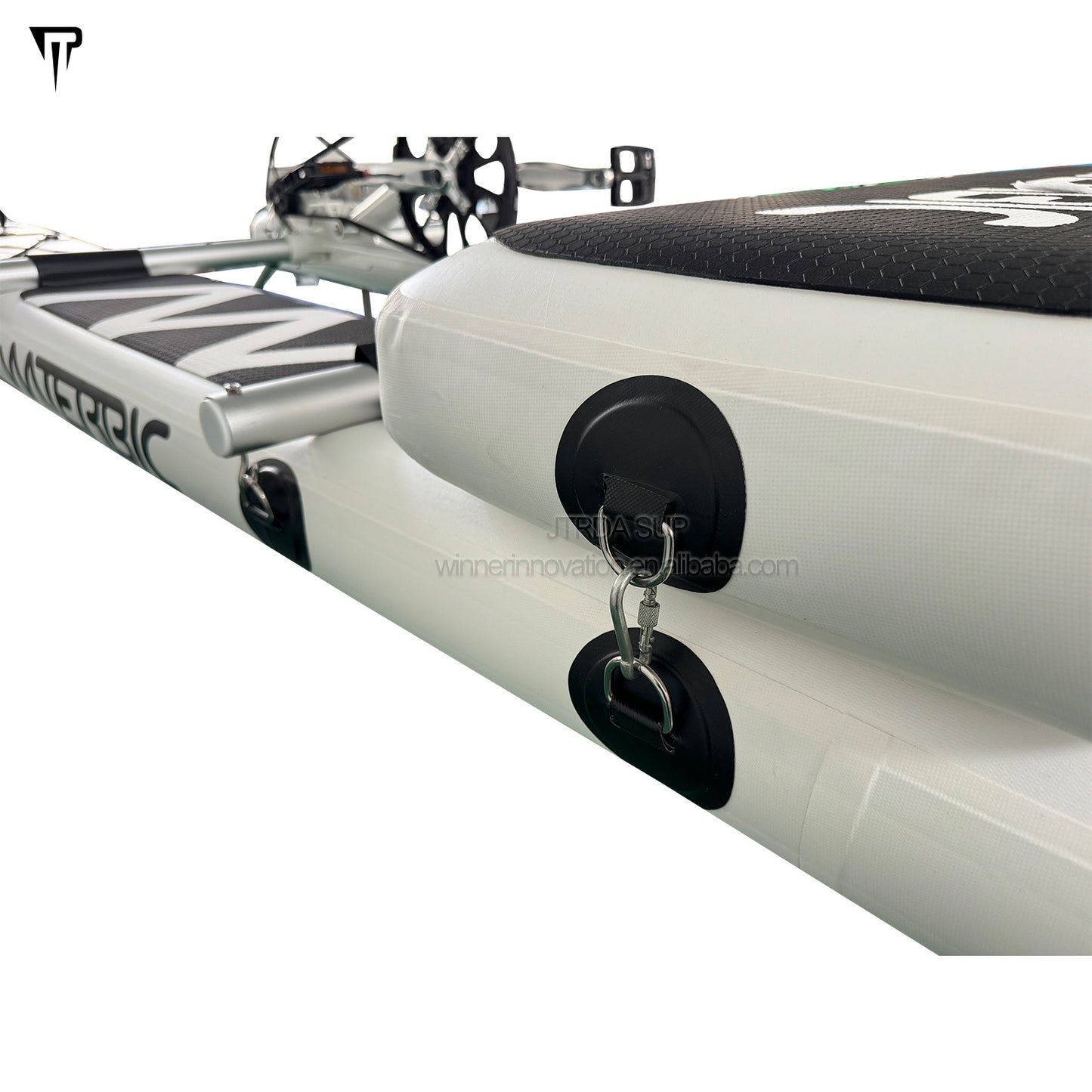 JTRDA Inflatable Water Bike White Color One Person