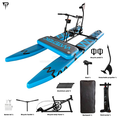 Bicicleta acuática inflable JTRDA, color azul, para una persona