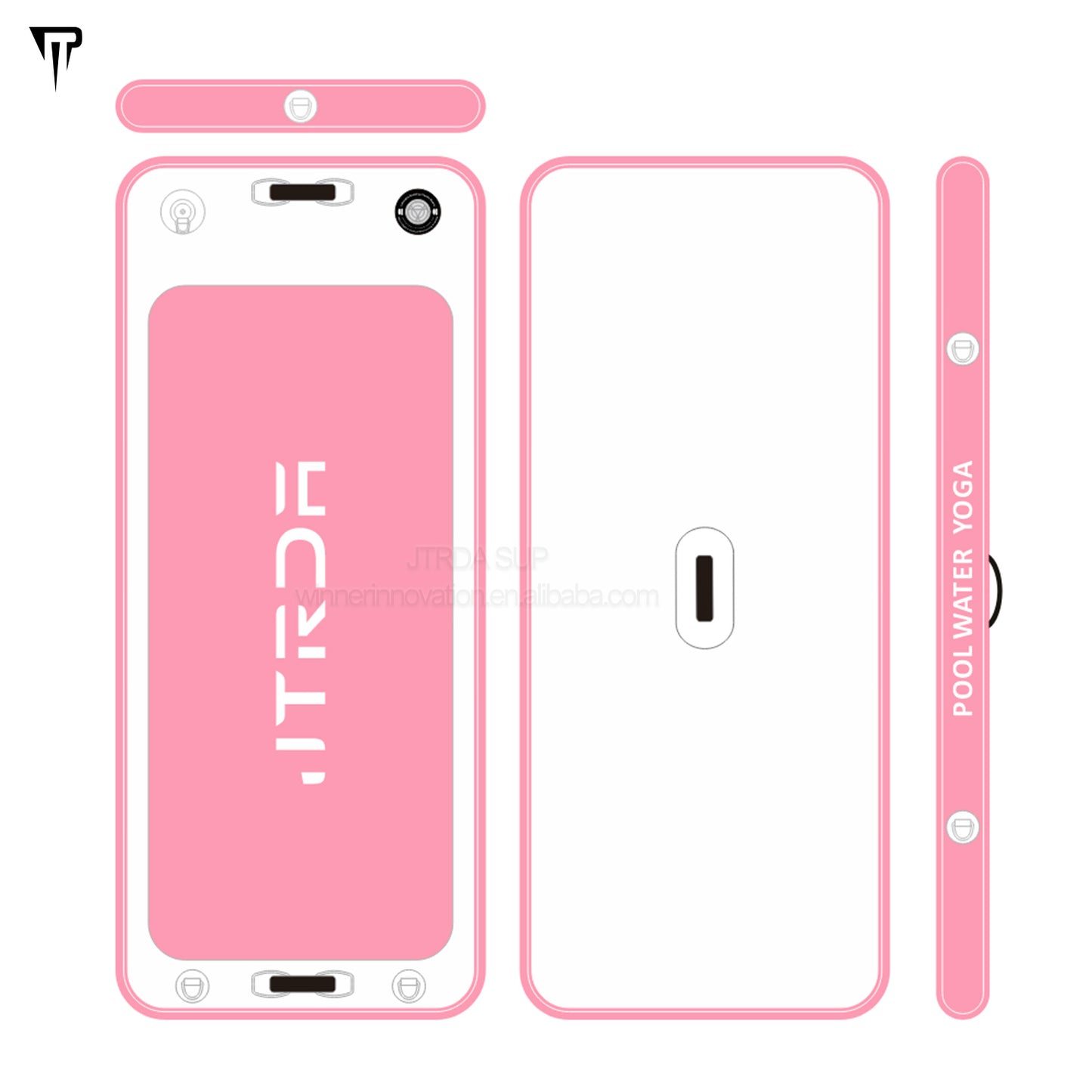 JTRDA 210cm Inflatable Water Yoga Mat