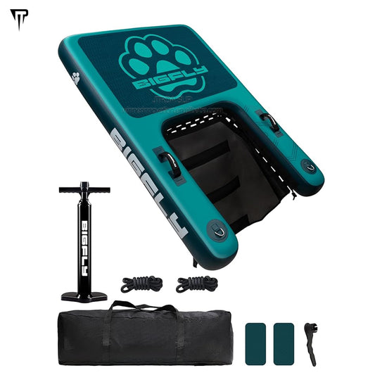 JTRDA Inflatable Blue Color Dog Ramp Ladder Dock on Water