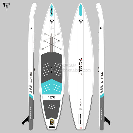 JTRDA BRACE 12'6 Toruing race Inflatable SUP Set