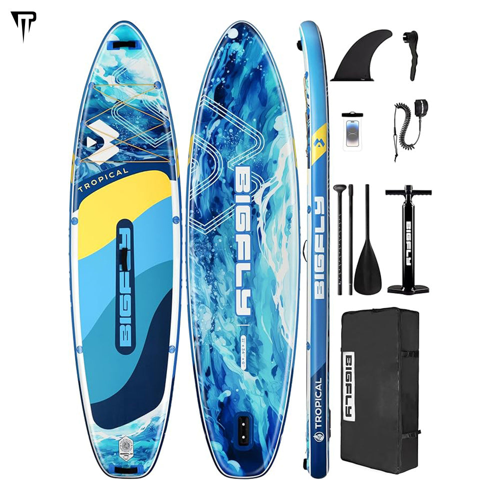 BIGFLY inflatable print blue SUP set 11'